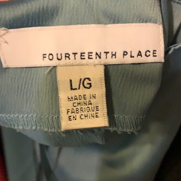 Blue Strappy Asymmetrical Wrap Dress Evening Prom Midi L - Picture 2 of 8